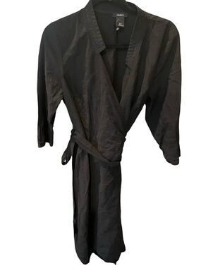 Lindex Black Wrap Dress - classic Black
Dress with wrap sash size large Swedish
